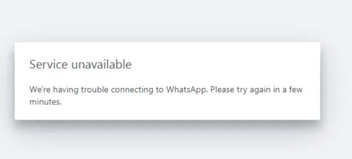 Whatsapp Outage